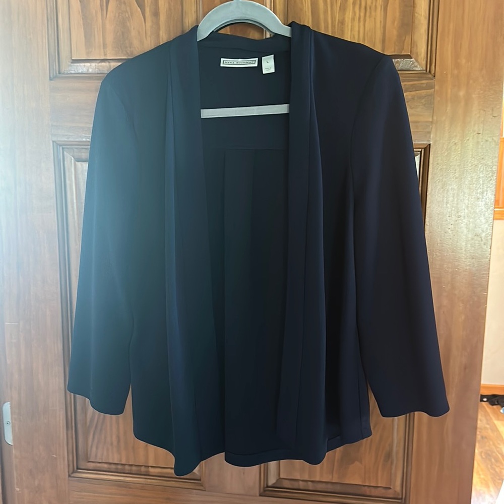 Navy blue flowy blazer